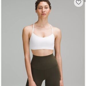 Lululemon Y Flow Bra White